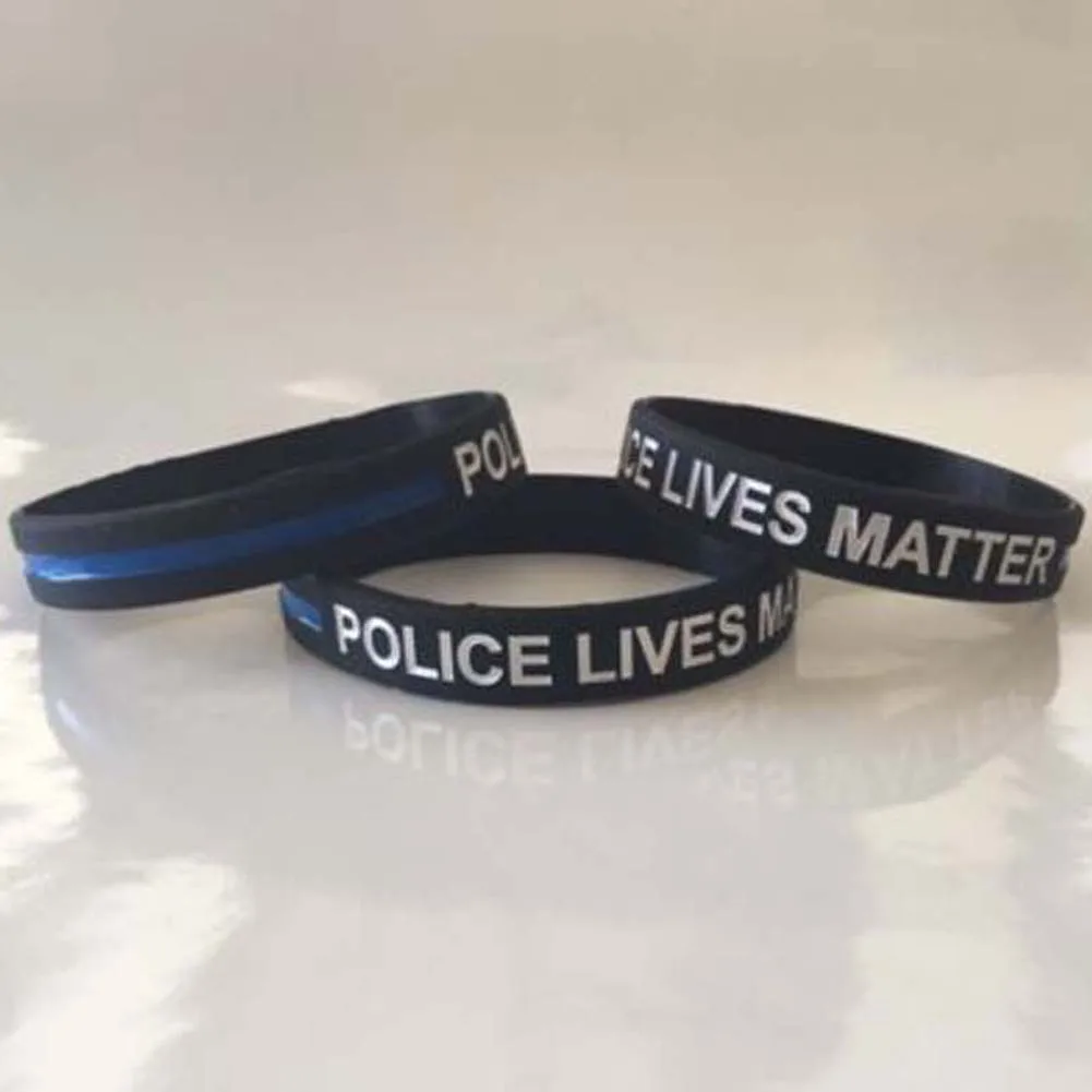 2018 Thin Blue Line Silicone Wristband Police Bracelet Law 2018 Thin Blue Line Silicone Wristband Police Bracelet Law Enforcement Support Usa In Charm Bracelets From Jewelry Accessories On Aliexpress Alibaba