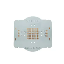 5 канальный 25 Светодиодный прожектор 3535 Pad светодиодный печатная плата для CREE XPE XTE XPG XPL XHP35 Epi светодиодный s 3535 светодиодный бисер