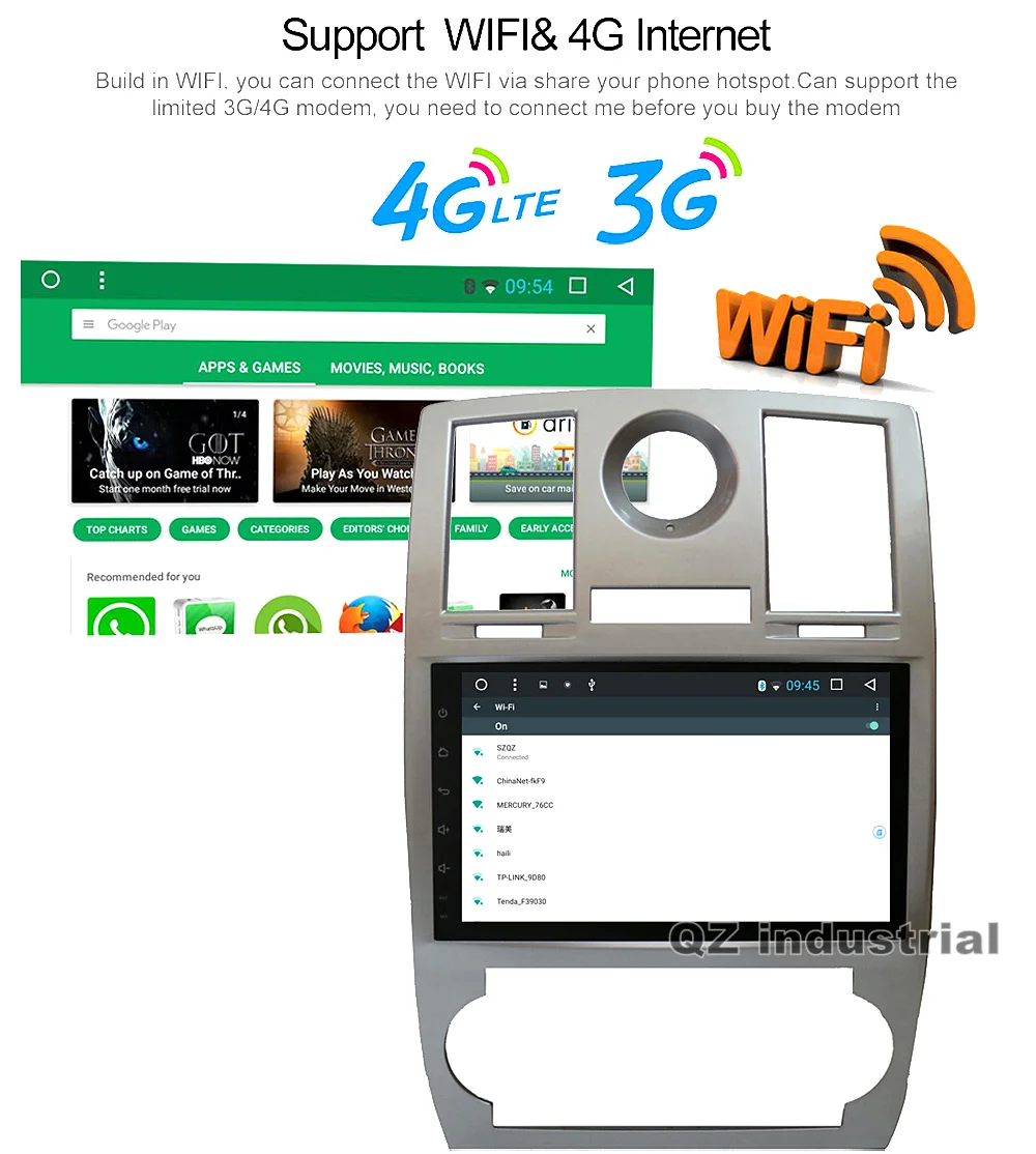 Sale QZ industrial 9" HD 8core Android 8.1 T8 for Chrysler 300C 2000-2014 Car DVD Player with GPS 3G 4G WIFI BT RDS Navigation Radio 9 Sale QZ industrial 9" HD 8core Android 8.1 T8 for Chrysler 300C 2000-2014 Car DVD Player with GPS 3G 4G WIFI BT RDS Navigation Radio 9