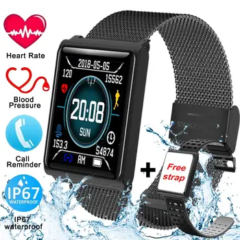 

Fitness Smart Watch Men Tracker Heart Rate Blood Pressure Sleep Monitor For IOS & Android Waterproof Color Screen Smarwatch N98