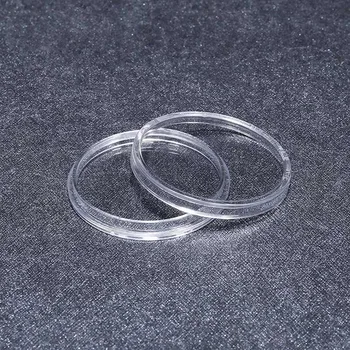 

100pcs Clear Coin Storage Box Round Plastic Coin Capsules Containers Coin Protector Case 27mm Coin Collection Holder Boxes 66CY