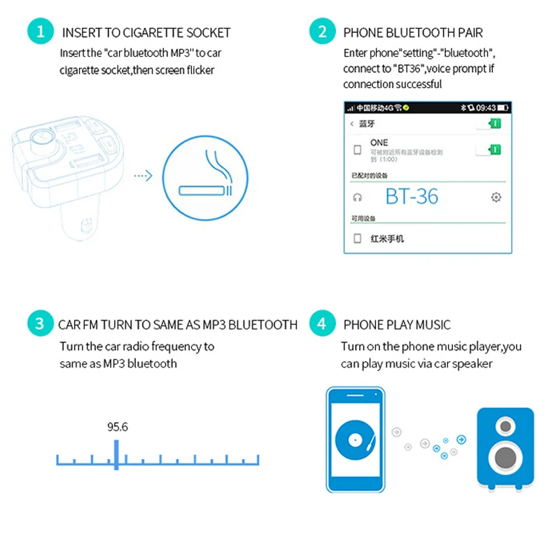 12 В Автомобильный MP3 плеер Bluetooth USB Музыка FM передатчик громкой связи ЖК
