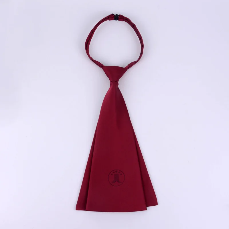 Lawyer Style Tie Unisex Formal Wear Law Firm Law Firm Mark Tie High Density Yarn Wine Red Chic Necktie