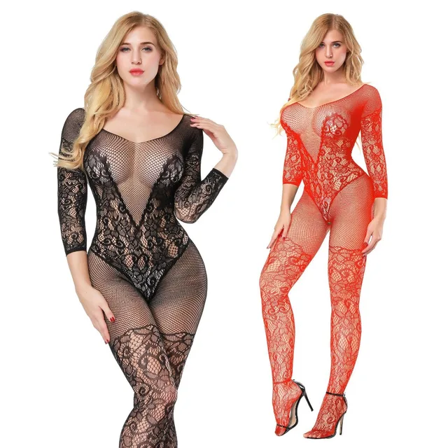 US $2.29 15% OFF|Aliexpress.com : Buy Sexy Erotic Lingerie Intimates Teddy  Bodystockings Hollow Open Crotch Stockings Fishnet Mesh Erotic Bodysuit ...