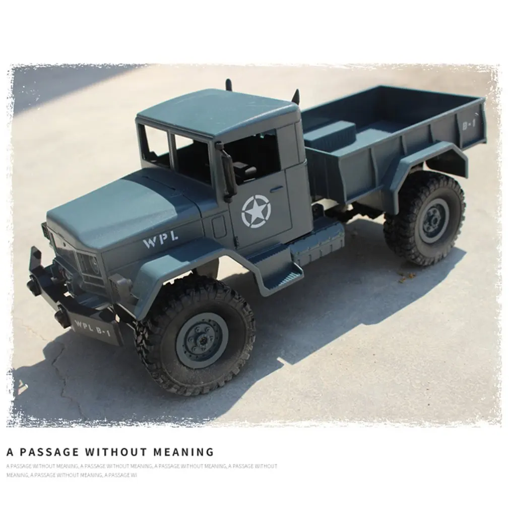 B-14 армейский грузовик масштаб 1/16 2,4 г 4WD RC модельная игрушка автомобиль внедорожный военный грузовик дистанционное управление