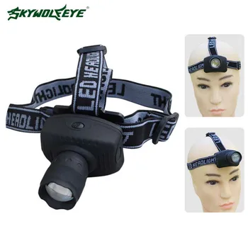

skywolfeye LED Headlight Portable 3W LED Zoomable Headlamp AAA Head Torch Flashlight 3-Mode High Quality New Promotion