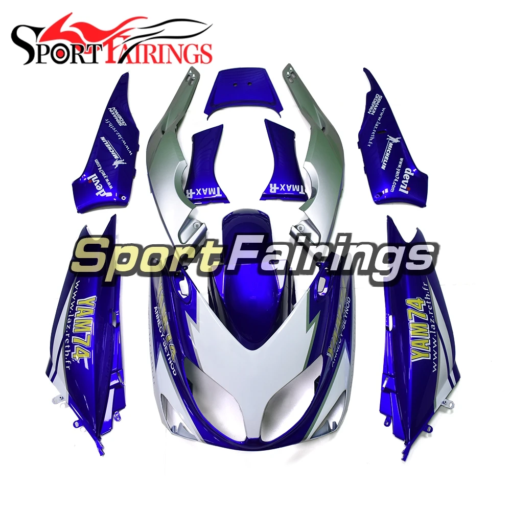 

Complete Motorcycle Fairing Kit For Yamaha TMAX T-Max 500 01 02 03 04 05 06 07 Year 2001-2007 Bodywork White Blue Silver New