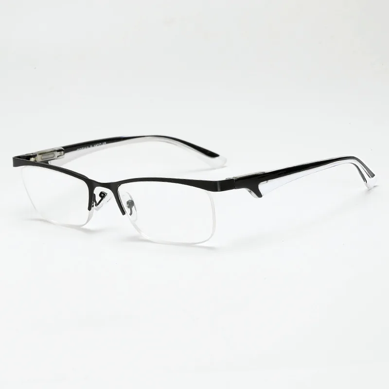 Steel Spring Legs Fashion Sport Style Clear Glasses Prescription Lens Medical Optical Frame For Men Women Unisex Younger+1.0~4.0