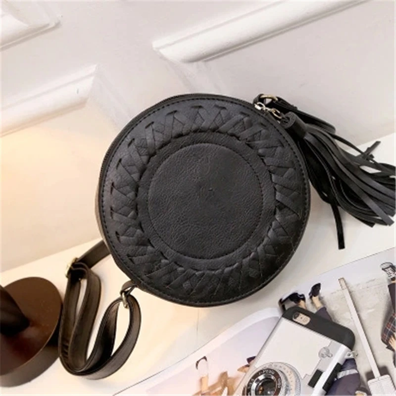 Перилла 2019 круглые сумки для женщин летние пляжные CrossBody сумка круг ручной тканые