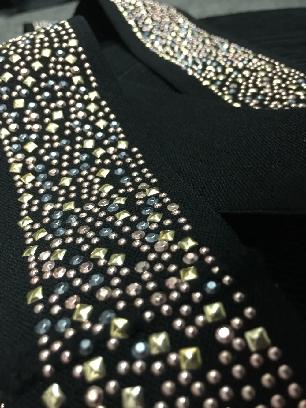 

2 inches elastic band 5cm width elastic webbing with Rhinestones Sequins for DIY skirt clothing belt