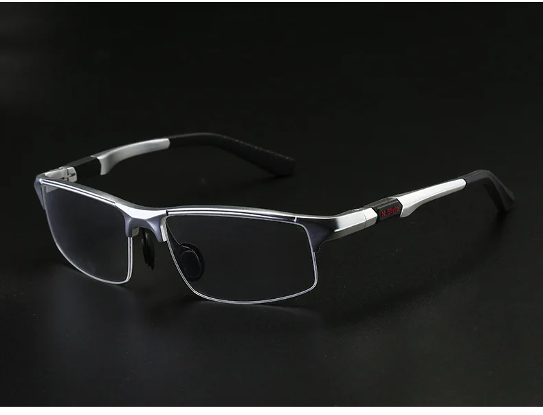 Aluminum Magnesium Sports Style Progressive Reading Glasses Commercial Affairs Glasses Brand Designer Men Multi-focus Reading NX