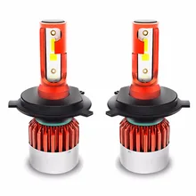 

LAIMAIK Mini H4 LED Headlight Bulb Conversion Kit High and Low Beam 9003 HB2 LED Bulbs for Car 72W 12000LM LED Headlight Bulbs
