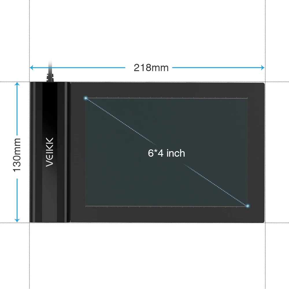 VEIKK S640 графический планшет OSU 6X4 дюймов с бесплатной ручкой цифровой планшет для начинающих детей