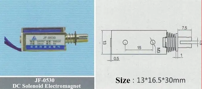 JF-0530 DC 6 В/12 В/24 В Открытая Рамка Стиль соленоидная катушка 300мА 10 мм ход Mayitr миниатюрный нажимная тяга Тип Электромагнит