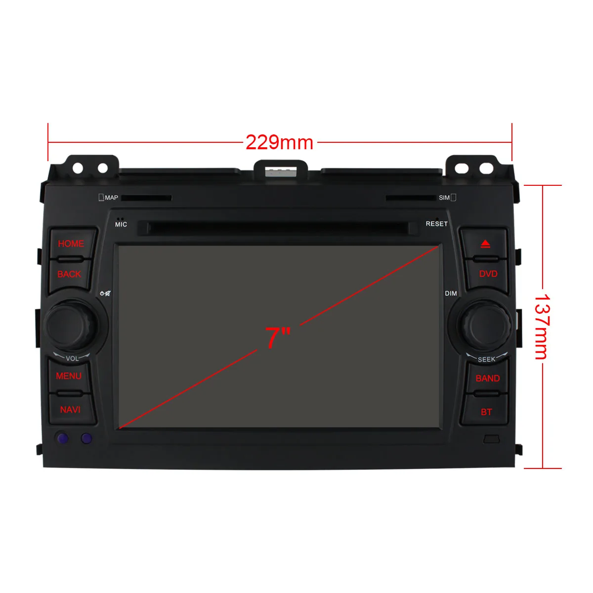 Top Ownice C500 4G SIM LTE Car DVD for Toyota Prado Land Cruiser 120 2002 - 2009 Android 6.0 Octa 8 Core 2G RAM 32G ROM Radio GPS BT 4