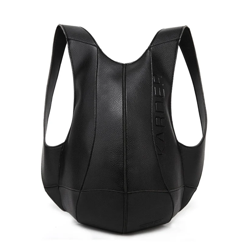 Ecoparty Leather Motorcycle Bag PU School Backpack Men College Bolso Tortoise Backpack Women Bags Travel Casual