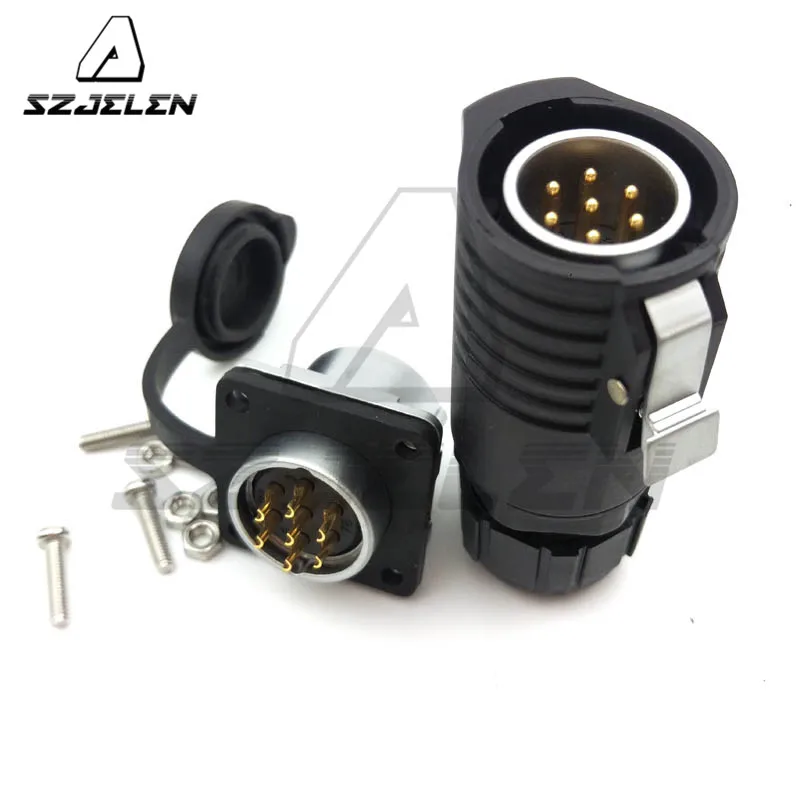 

XHP20 series, 7pin waterproof connector,panel mount connector Plug and socket, Electrical industry connector