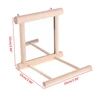 1PC Pet Bird Mirror Wooden Play Toy with Perch for Parrot Budgies Parakeet Cockatiel Conure Finch Lovebird ► Photo 3/6
