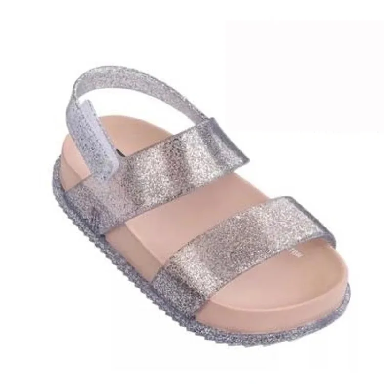 Mini Melissa/Детские сандалии; Новинка года; оригинальные прозрачные сандалии для девочек; детские сандалии для мальчиков; детская пляжная обувь; нескользящая обувь для малышей