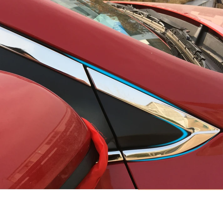 Lsrtw2017 304 нержавеющая сталь окна автомобиля планки для hyundai solaris hyundai verna 5th поколения