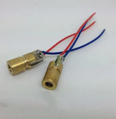 10 шт 5V 650nm 5 мВт Лазерная Red Dot Модуль красный лазерный прицел диод лазерная