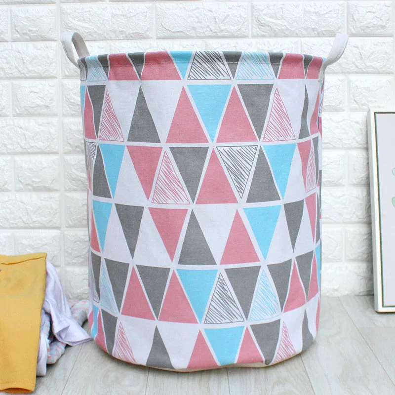 Европейский домашнего декора Розовый корзина для белья INS одежда с олененком игрушки хранения ковша ткань складной разобраться разное