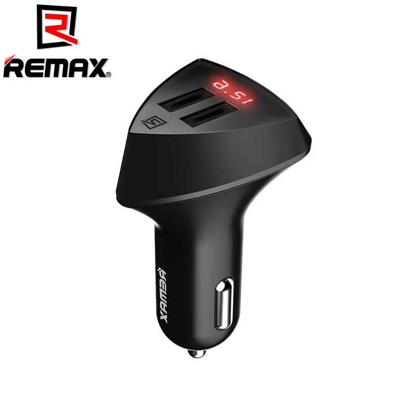 

Remax Dual USB Car Charger 5V 3.4A Smart Car-Charger Fast Charging With Digital LED Display For iPhone Samsung Phones