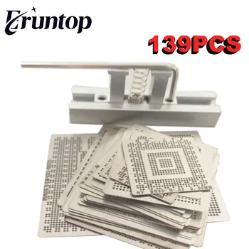 

for Laptop 139PCS 550PCS 320PCS Bga Reballing Stencil Template Steel Mesh Kit with Reball Station