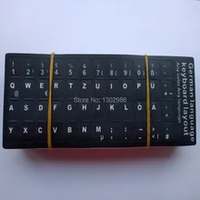 1000 шт./лот немецкие наклейки для клавиатуры для ноутбука/настольного компьютера клавиатуры 10 дюймов или выше планшетный ПК DHL