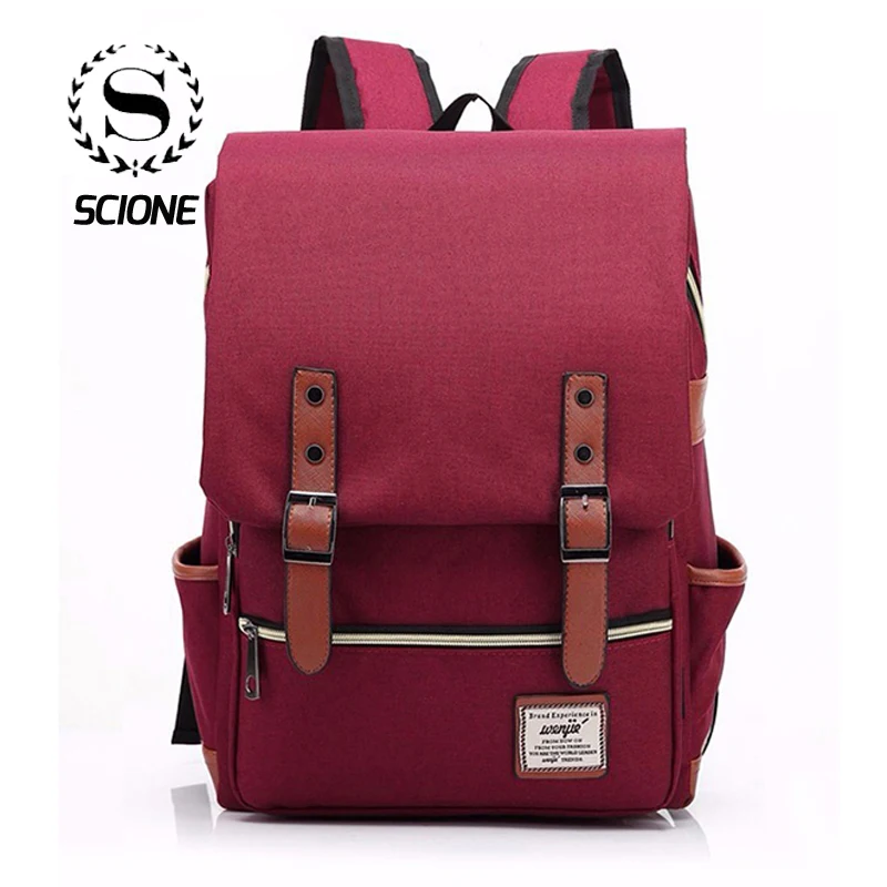 Us 21 27 50 Off Scione Anti Theft Canvas Flap Vintage Travel Backpacks Large Capacity Hipster Casual Laptop Shoulder Bags Daily Bagpacks 1050t In