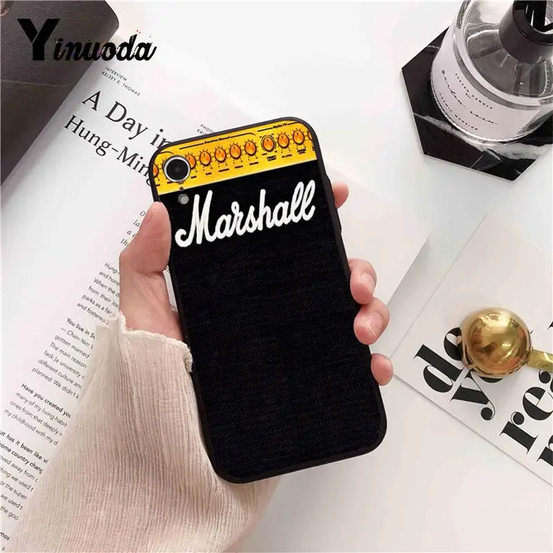 Yinuoda гитара amp marshall шаблон ТПУ мягкий чехол для телефона iPhone 8 7 6 6 S Plus X XS MAX 5 5S SE XR 10 Чехлы Fundas Capa