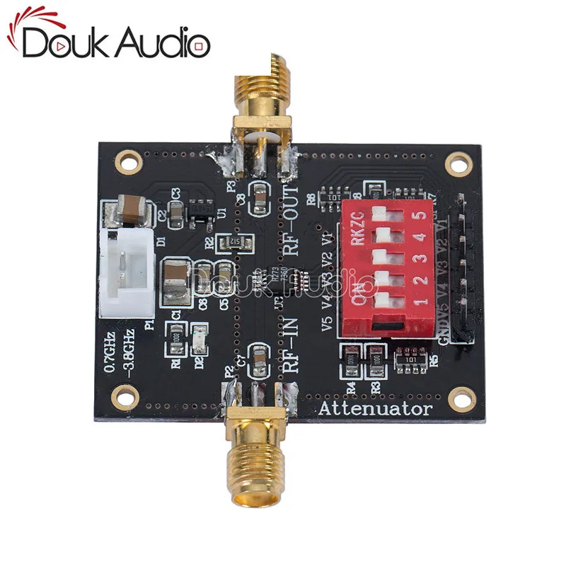 

5 Digital RF Radio Frequency Attenuator HMC273 Module 0.7-3.8GHz Step 1dB-31dB