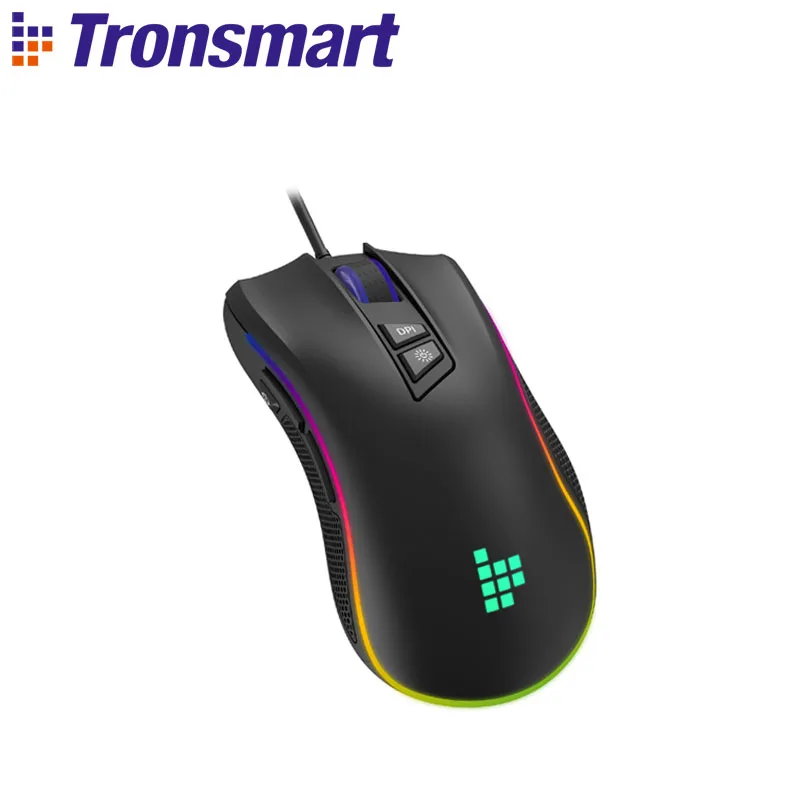 

Tronsmart TG007 Wired Gaming Mouse Gamer with 16.8 Million RGB 9 Programmable Buttons and 7200 DPI Sniper Button Computer Mouse