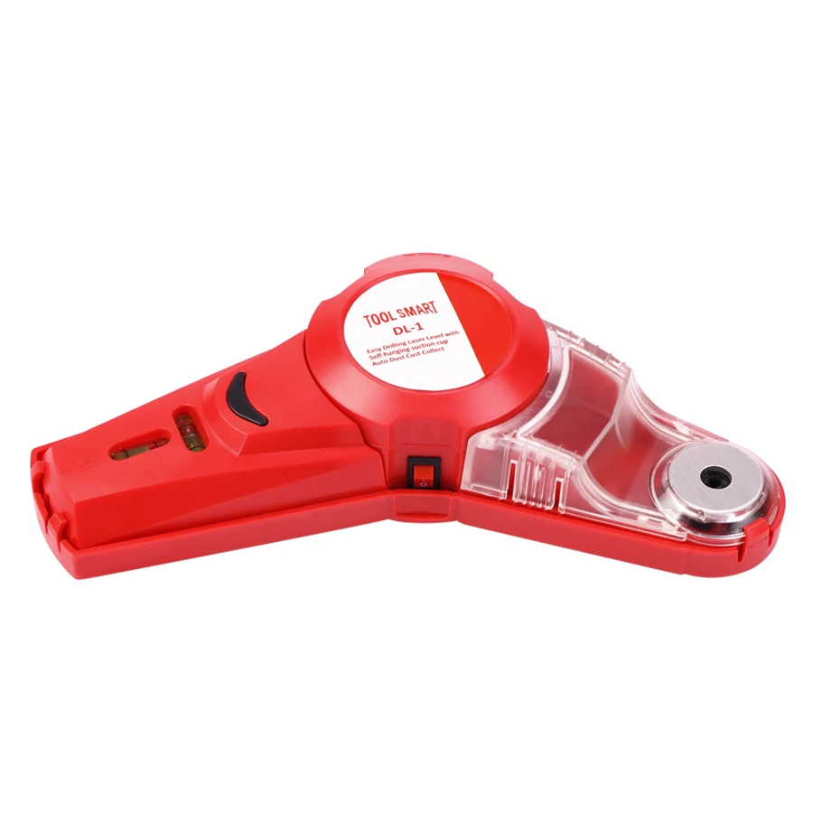 Drill Buddy Cordless Dust Collector with Laser Level and Bubble Vial