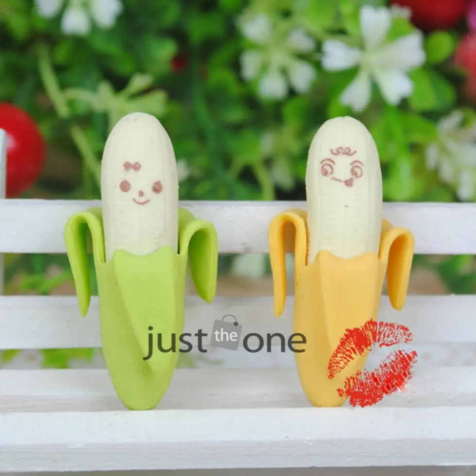 2xBanana Eraser Novelty Eraser/4x Peanut Rubber Eraser kids Gifts