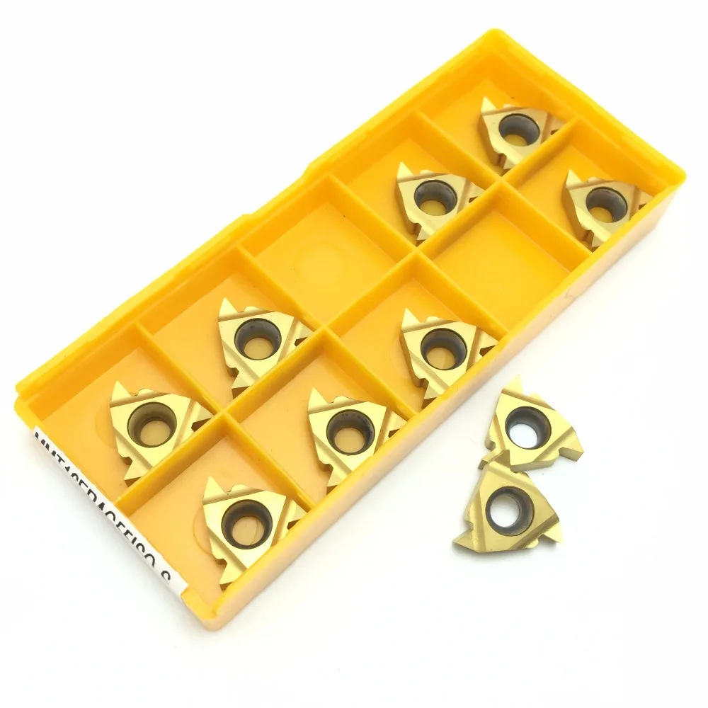 16ER AG55 US735 вставки карбида поворачивая желтый зубчатое лезвие токарный станок с ЧПУ сверла внешняя резьба поворота инструменты Запчасти