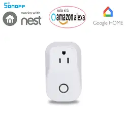 Sonoff S20 США Смарт Wi-Fi Беспроводной сроки гнездо 10A 2200 Вт Питание США Plug IOS Android дистанционного Управление для дома прибор