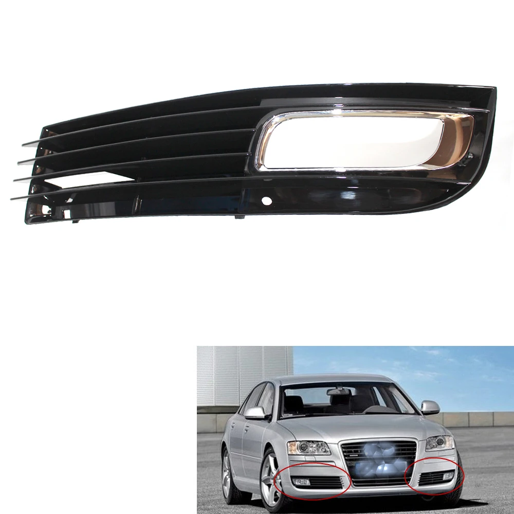 Car Lower Bumper Fog Light Lamp Grill Left Grille For Audi A8 D3 0810