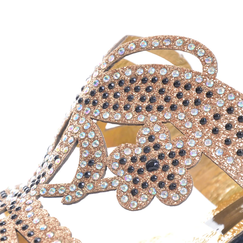 HEE GRAND/женские шлёпанцы для женщин Цветочный Bling Блеск искусственная кожа Летний