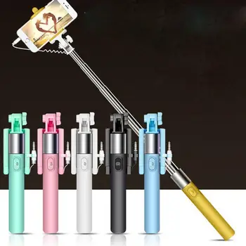 

New Universal Wired Selfie Stick Extendable Handheld Self-portrait Tripod Monopod Stick For Cell Phone For Iphone