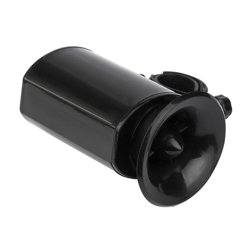 Beautiful Bicycle Bell Ultra loud Speaker Black Electronic Bicycle 6 Sounds Alarm Bell Bike Siren Horn Bicycle Accessories #5S30 (4)