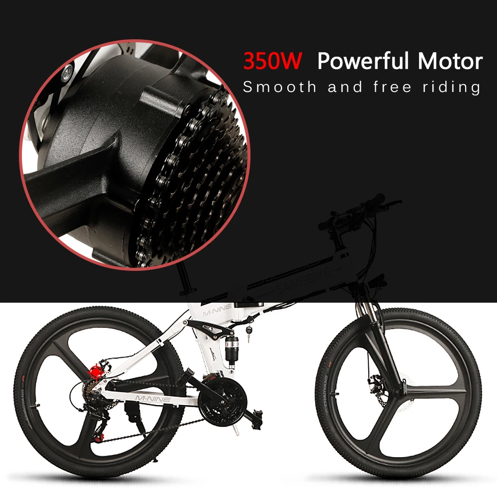 Sale Lixada 26 Inch Folding Electric Bike Power Assist Electric Bicycle E-Bike Conjoined Rim Scooter 48V 350W Motor 5