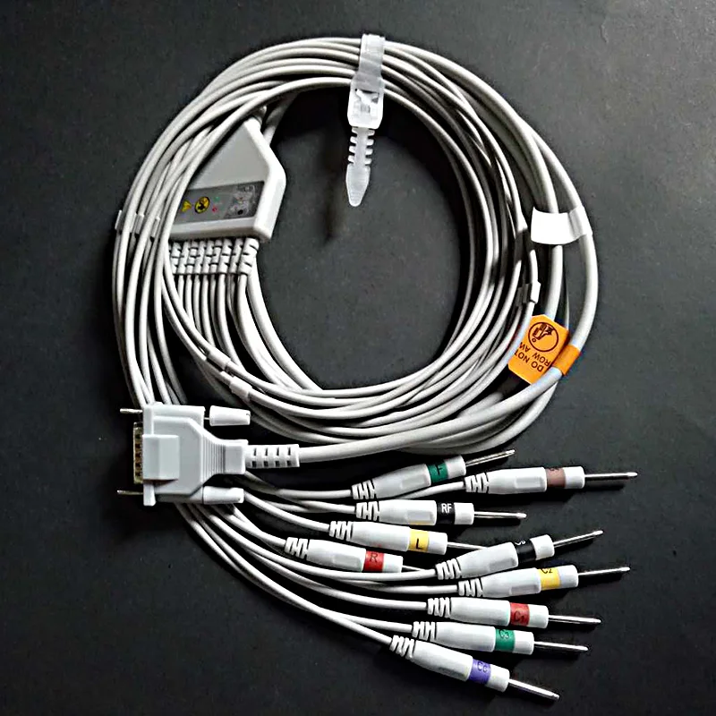 Совместим с 15 контактным монитором мортары EKG 10 контактный свинцовый кабель ELI