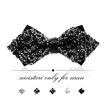 

ORINERY 2019 New Designer Rhinestone Bow Tie High Quality Handmade Men Accessories Fashion Glitter Gift for Men Wedding Dress