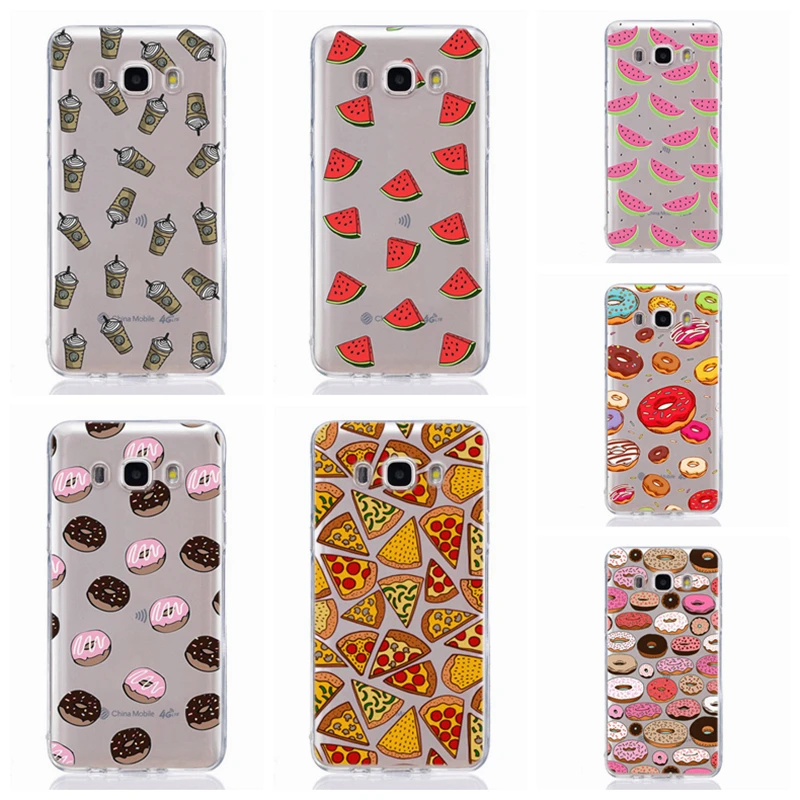For Samsung Galaxy A3 A5 2016 2017 A300 A320F A510 A520F TPU Colorful Soft Pie Food Painted Desig Cover Case Fundas F317 |