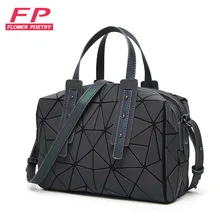 Модные сумки на молнии Bao, женская светящаяся Сумка-тоут, Женские Геометрические сумки на плечо, простые складные сумки, сумка Bolasa