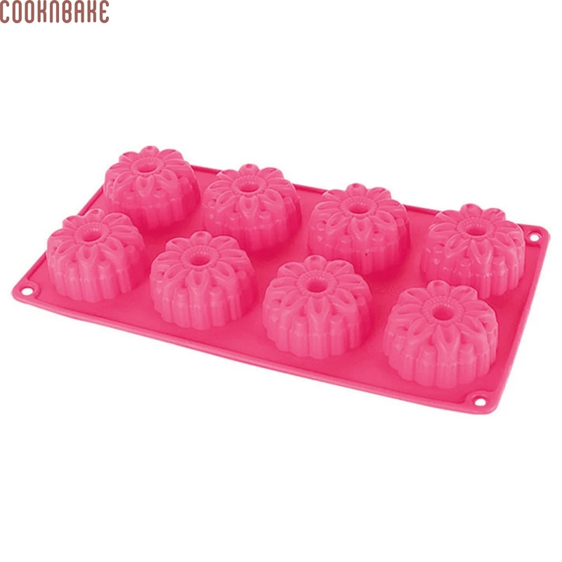

COOKNBAKE DIY Silicone Cake Mold 8 With Sunflower Shape Silicone Chocolate Mold Jelly Pudding Mold CDSM-301