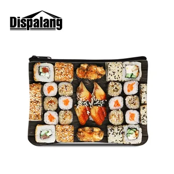 

New Cute Coin Purse Hand Take Change Storage Bag Creative Hot Sale Colorful Reversible Sequin Wallet Double Colors Sushi