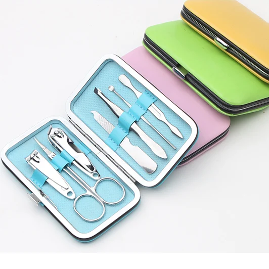 

Nails Clipper Scissors Tweezer Knife Manicure Sets Activities Gifts Nail Art Manicure Tools Printing Logos Customized Wholesale