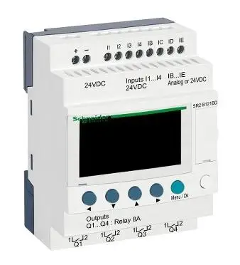 

SR2B121BD компактное умное реле Zelio Logic - 12 I O - 24 V DC-дисплей часов